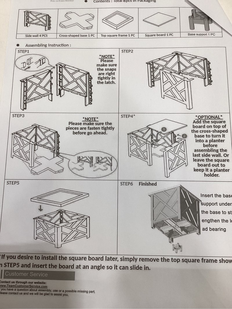 lattice design planter box 2-pack – 14.75-inch decorative outdoor flower or plant pots – front porch, patio, and garden decor by pure garden (white)