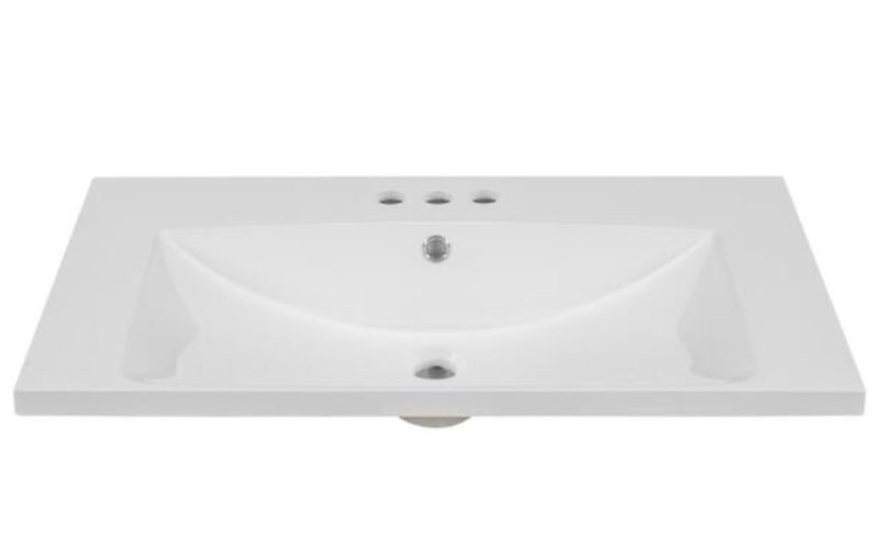 Flynama 30 in . Bathroom Sink in White
