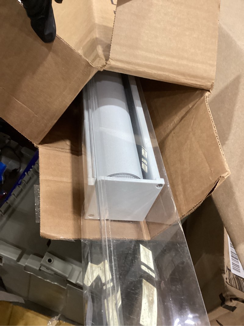 Condition photo showing As Is for AOSKY Linen Roller Blinds Shades for Indoor Windows Pull Down Cordless Blackout Black Out Window Shade 38 Inch Blinds for Home White 38"W x 72"H White?aluminum Cover?