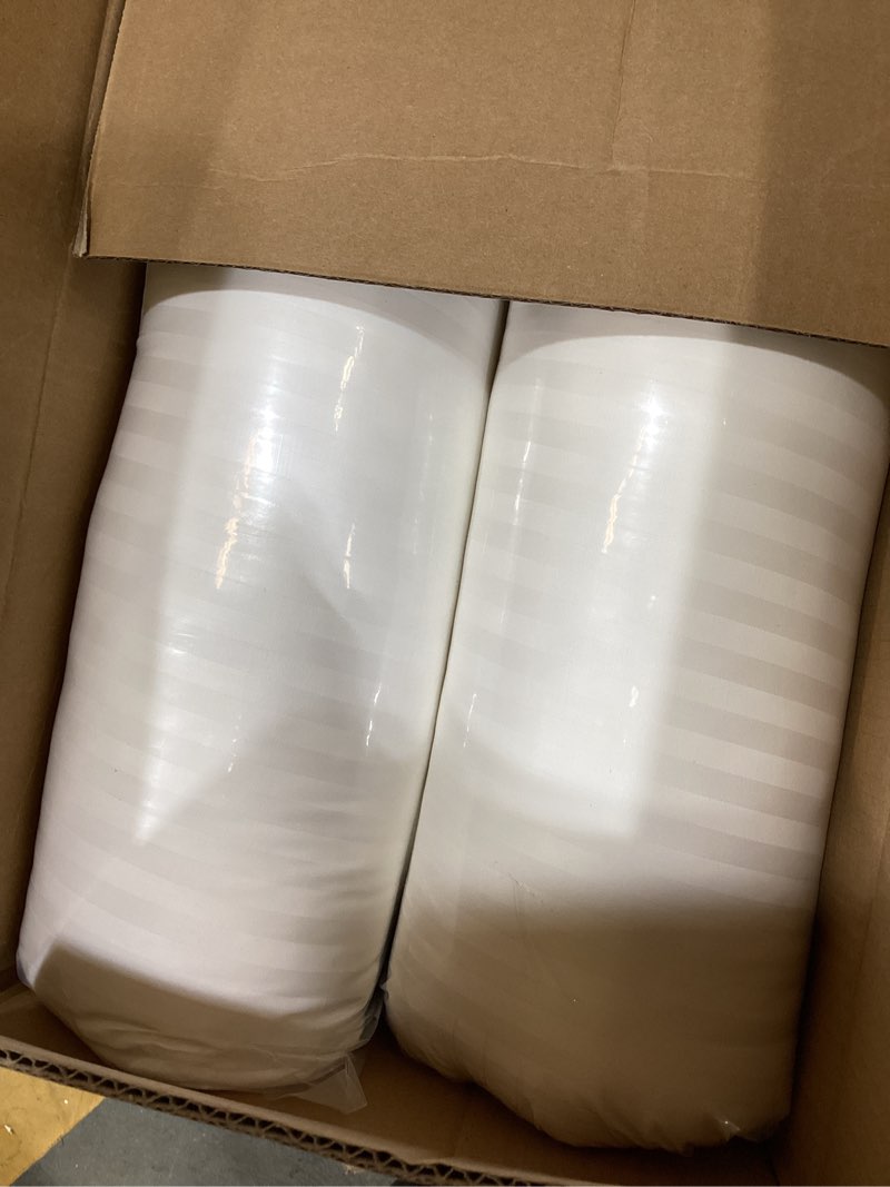 Condition photo showing New/Like New for beckham hotel collection bed pillows standard/queen size set of 2 - original soft down alternative pillow for sleeping - soft support for back, stomach or side sleepers queen / standard white