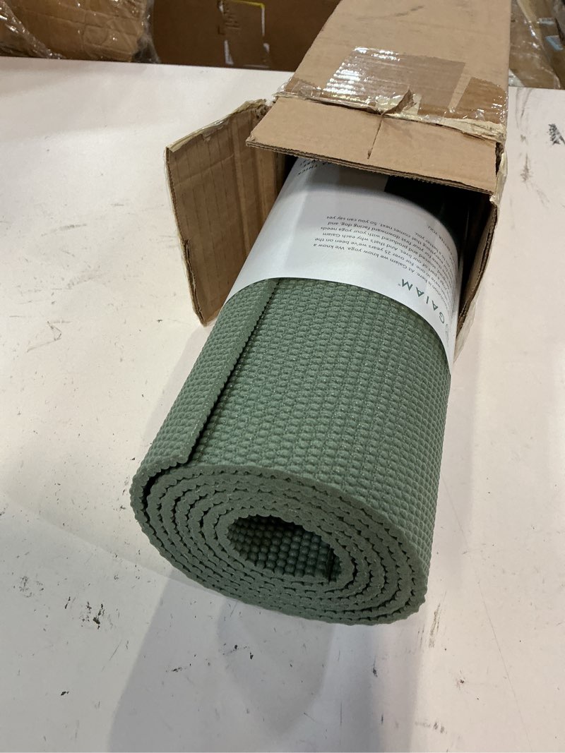 Condition photo showing New/Like New for gaiam yoga mat - premium print reversible extra thick non slip exercise & fitness mat for all types of yoga, pilates & floor workouts aqua trance