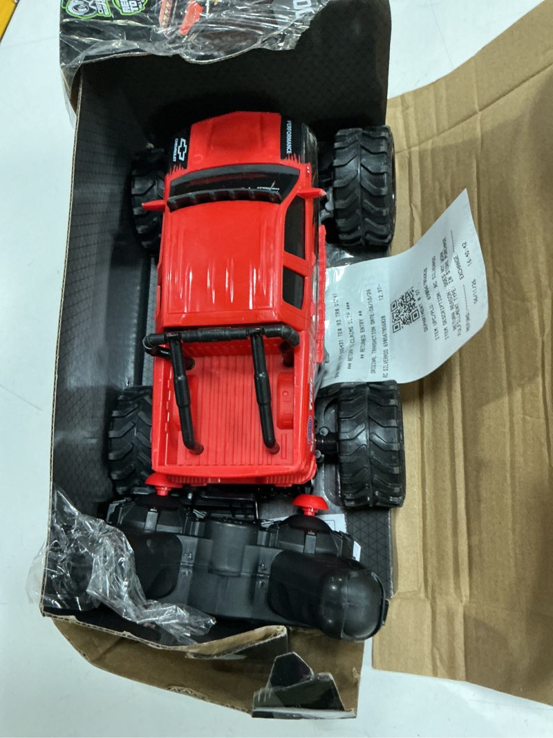Condition photo showing As Is for adventure force 1:24 silverado 4x4 radio control cars