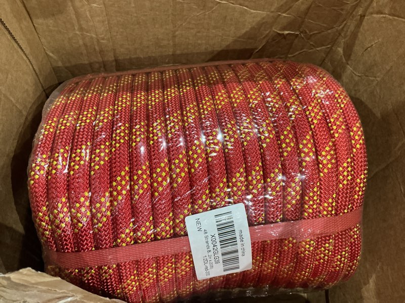 Condition photo showing New/Like New for (size unknown)double-braided polyester arborist and rigging rope