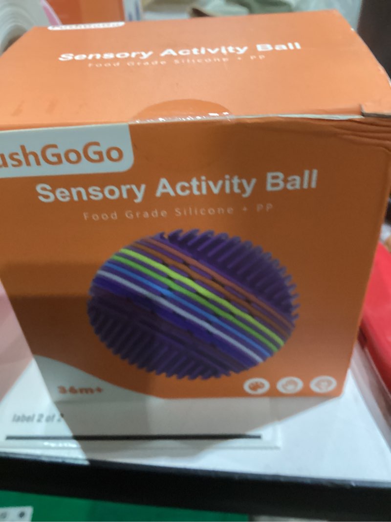 Condition photo showing Good Condition for Sensory Activity Ball,Sensory Activity Board 3D DIY Upgrade,Fidget Toy for Calming, Stress, Anxiety, ADHD & Autism,Kids 3+ & Adults,with 16 Strings (Purple)