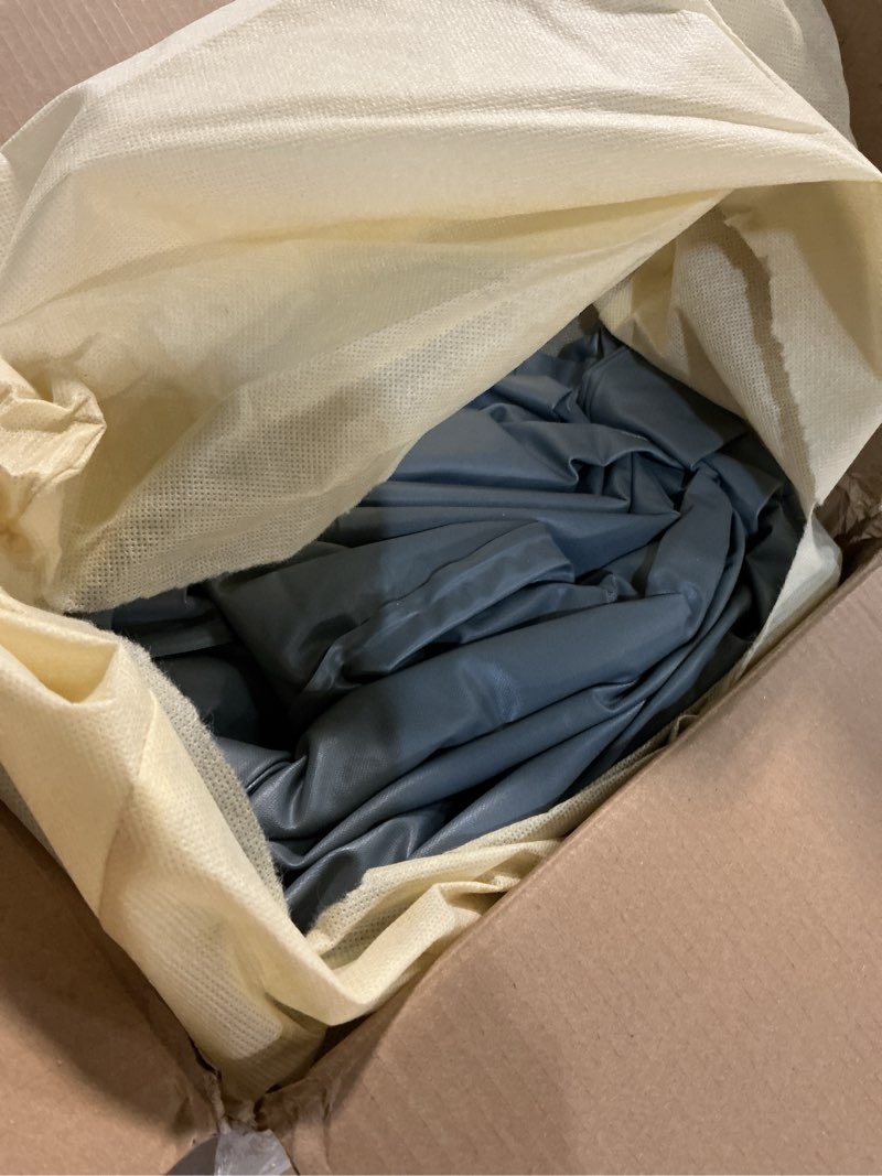Condition photo showing As Is for queen air mattress with built-in electric pump