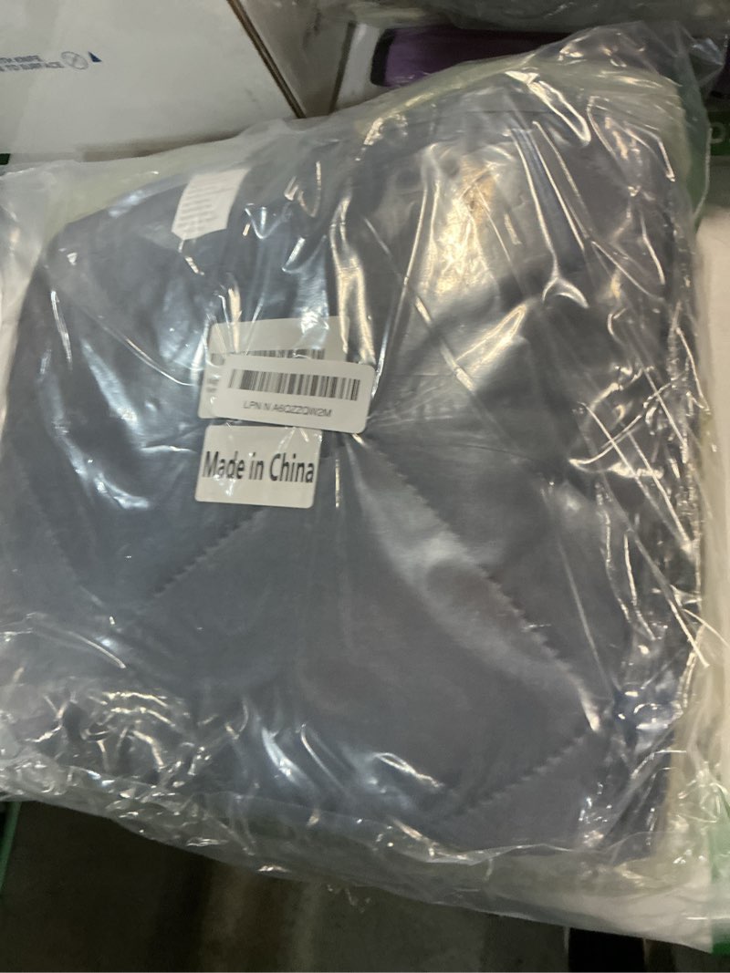 Condition photo showing New/Like New for Magnetic Thermal Insulated Door Curtain Fits Door Size 32" x 80" Thicken Nylon Cotton Temporary Magnet Closure Thermal Door Cover Size W34 x L81 inch Weatherproof Windproof Soundproof, Grey Fit Door Size 32'' x 80''