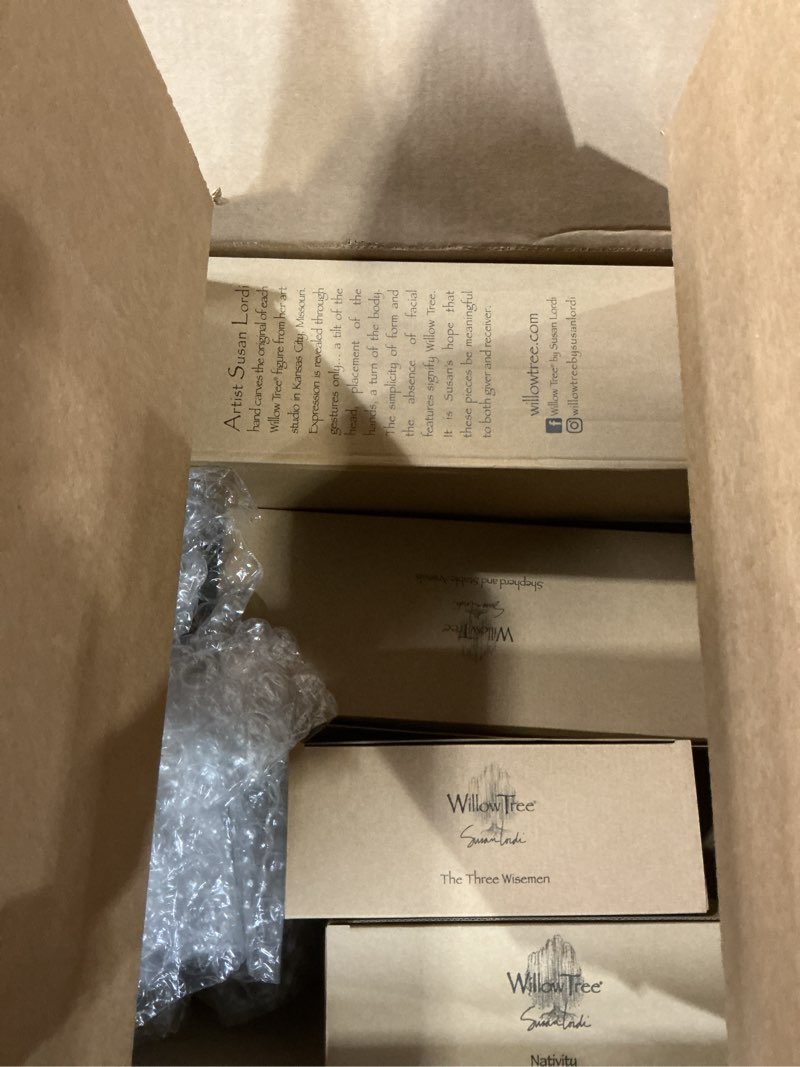 Condition photo showing New/Like New for Willow Tree Little Shepherdess, Sculpted Hand-Painted Nativity Figures, 3-Piece Set