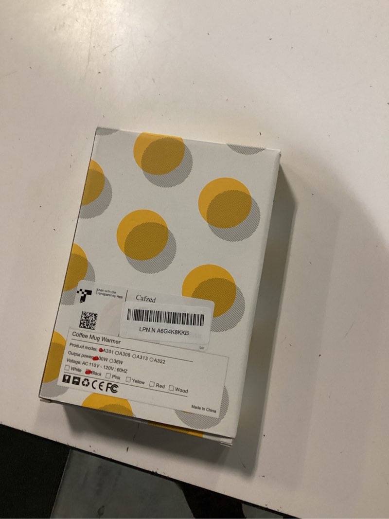 Condition photo showing New/Like New for Mug Warmer - Electric Coffee Mug Warmer with Timer,Coffee Cup Warmer for Desk Auto Shut Off,Smart 6-Temperature Control, Coffee Accessories for Coffee Lovers, Black 301 Black