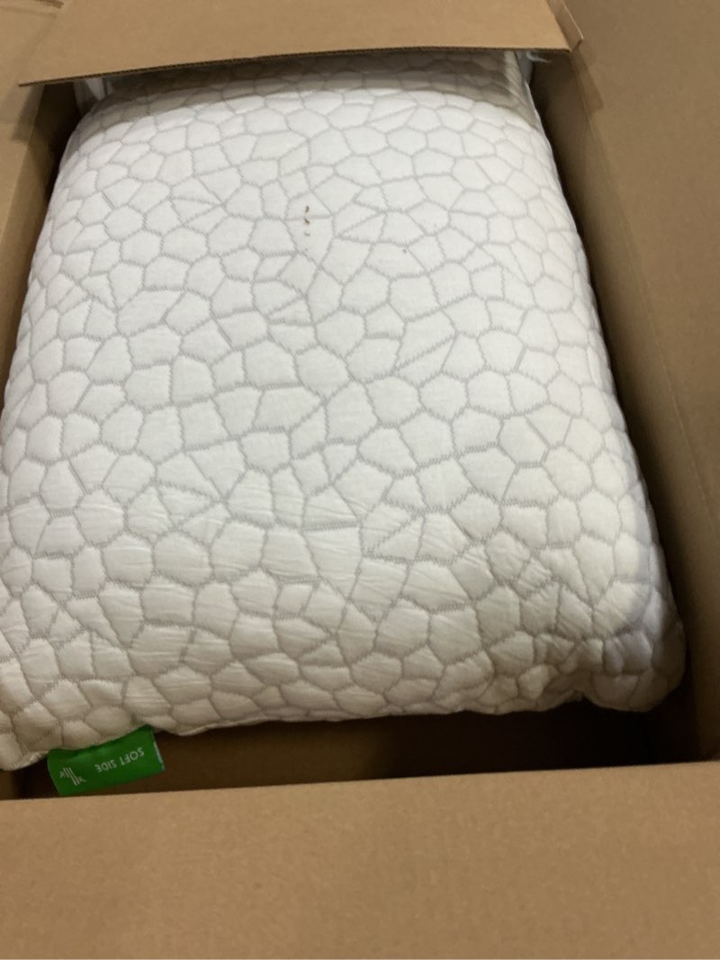 Condition photo showing Good Condition for SUPA MODERN Cooling Pillow for Sleeping, Shredded Memory Foam Pillows, Adjustable Cool Pillow for Side Back Stomach Sleepers, Luxury Gel Pillows Standard Size, Gifts for Women Men Standard (1 Count) Original White (Cooling)