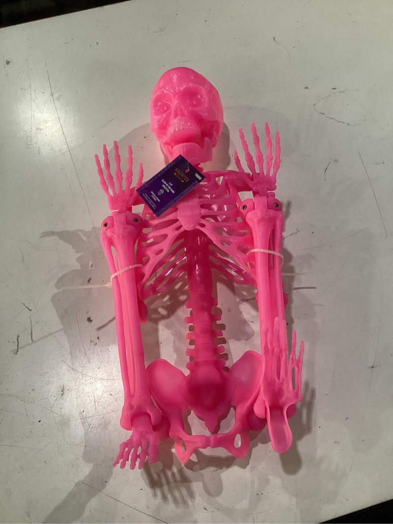 Haunted Living 3-ft Pink Glow in the Dark Hanging Skeleton
