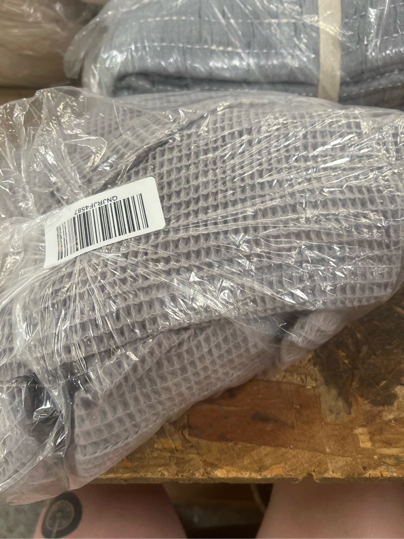 Condition photo showing Good Condition for organic turkish waffle robe, m, grey