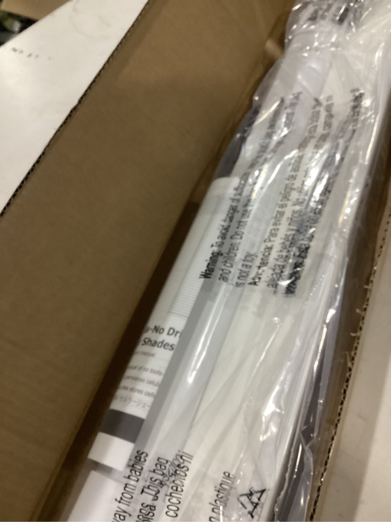 Condition photo showing As Is for lazblinds no tools no drill cordless cellular shades, light filtering honeycomb shades for home, thermal insulation blinds for windows, 19" w x 36" h, white light filtering-white 19" w x 36" h