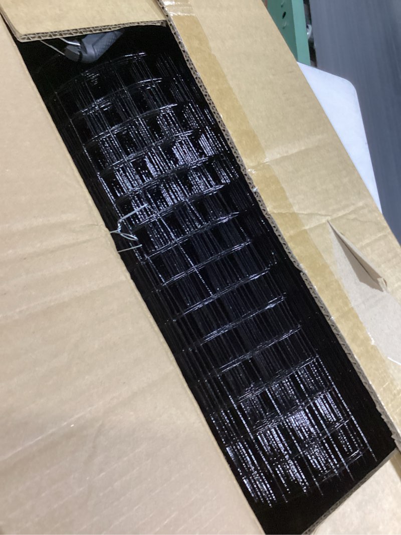 tongmo 24" x 100' black hardware cloth, 1inch mesh chicken wire fence, 19 gauge vinyl coated wire an