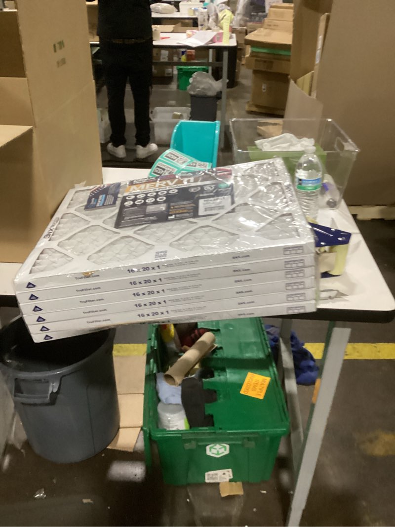 Condition photo showing New/Like New for BNX TruFilter 16x20x1 Air Filter MERV 11 (6-Pack) - MADE IN USA - Allergen Defense Electrostatic Pleated Air Conditioner HVAC AC Furnace Filters for Allergies, Dust, Pet, Smoke, Allergy MPR 1200 FPR 7 16x20x1 6-pack
