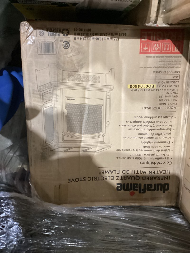 Condition photo showing New/Like New for Duraflame Electric Infrared 3D Freestanding Stove with Pedestal Base  Black