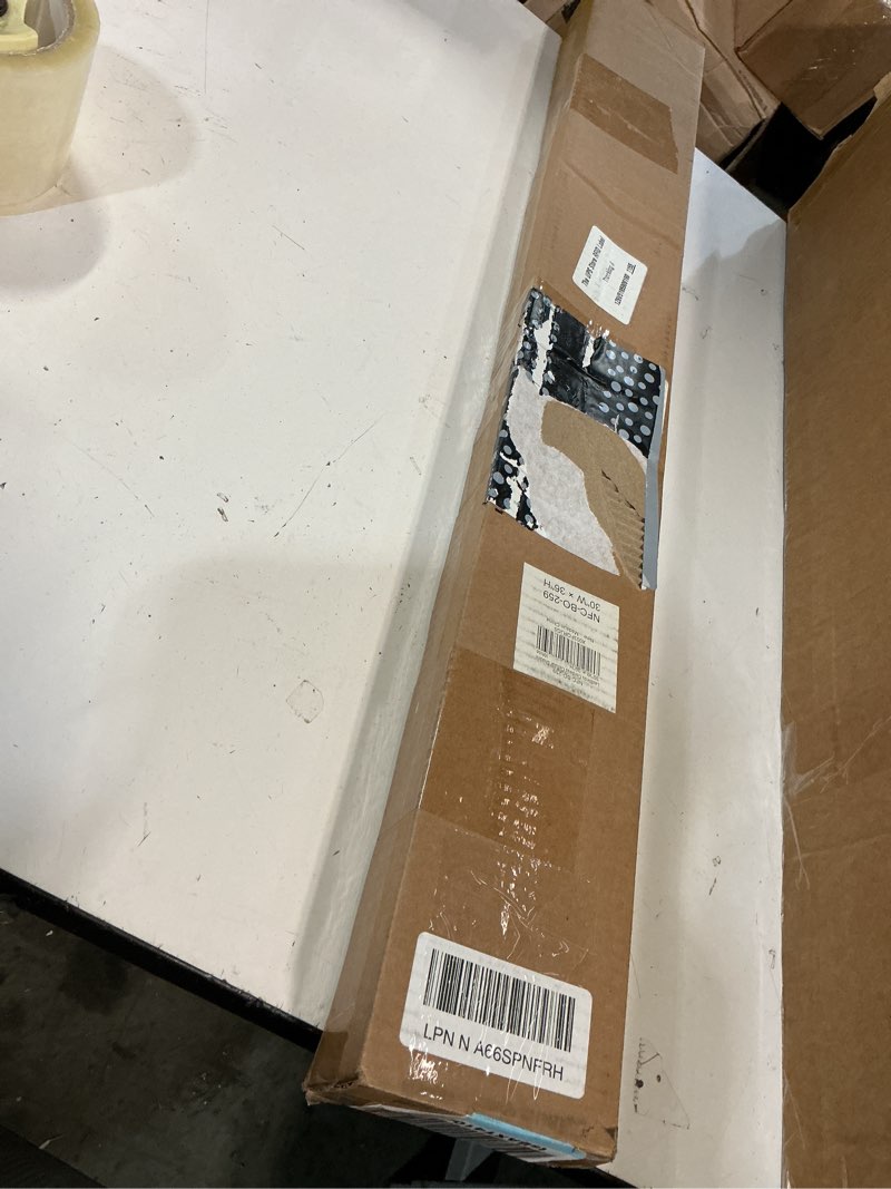 Condition photo showing New/Like New for lazblinds cordless cellular shades, no tools no drill blackout honeycomb shades pleated blinds for windows, 30'' w x 36'' h, silver white blackout-silver white 30'' w × 36'' h