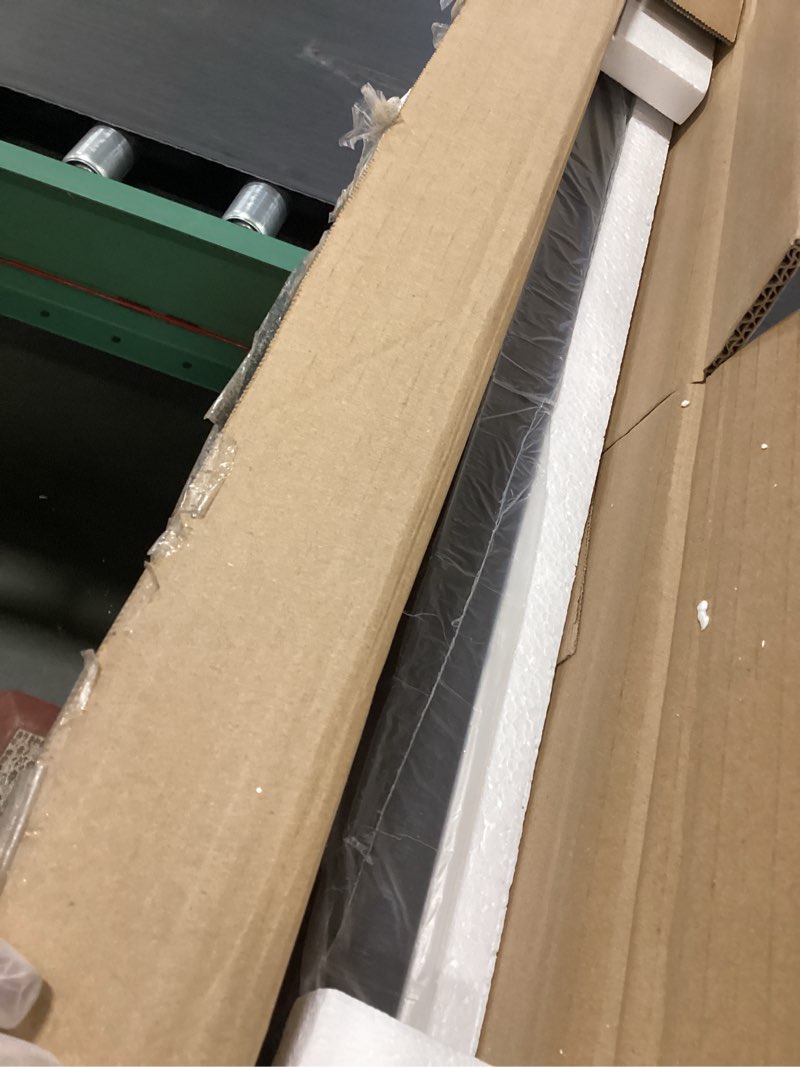 Condition photo showing New/Like New for Huuger Computer Desk, 63 Inch Office Desk, Gaming Desk with Storage, Writing Desk Work Desk for Home Office, Study, Modern Simple Desk, Large Legroom, Metal Frame, Rustic Brown and Black Rustic Brown+black 63inch