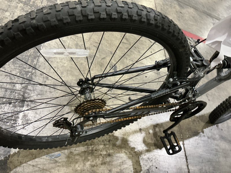 Condition photo showing As Is for hyper bicycles 29" men's havoc mountain bike, adult ages 14+, gray