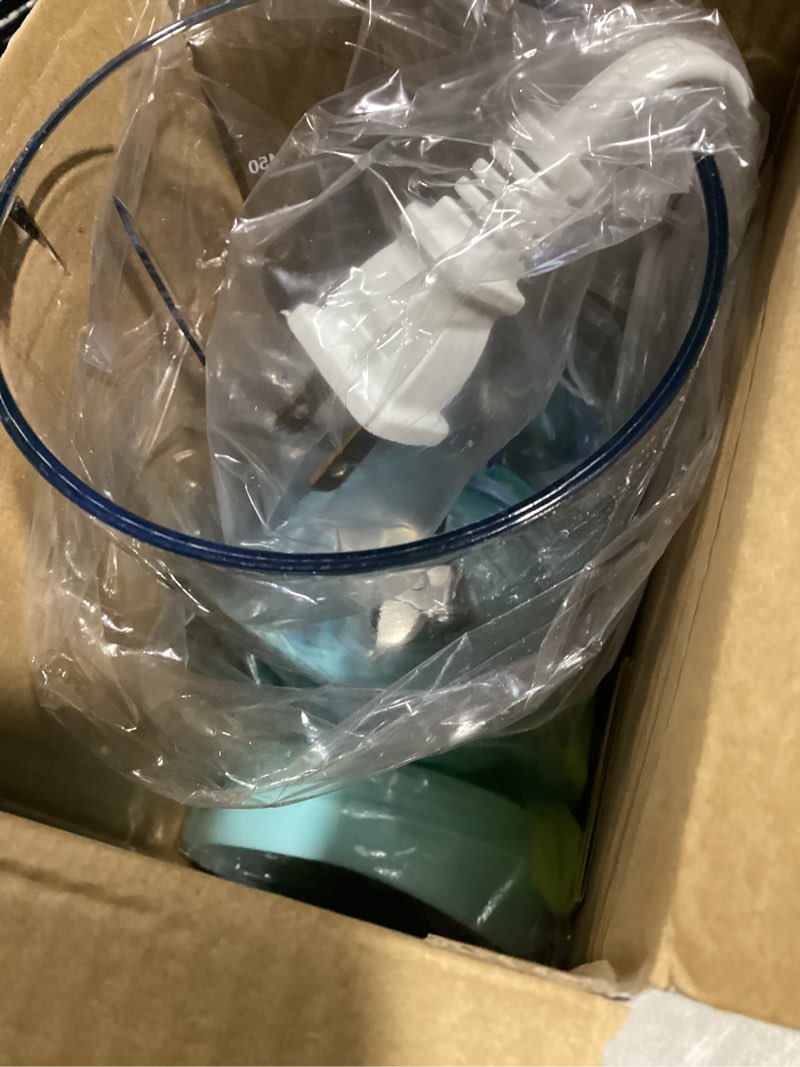 Condition photo showing New/Like New for mueller smoothie blender for smoothies - personal blender for shakes, frozen drinks, baby food & more, 15oz travel cup and lid, durable stainless steel blades for powerful blending performance