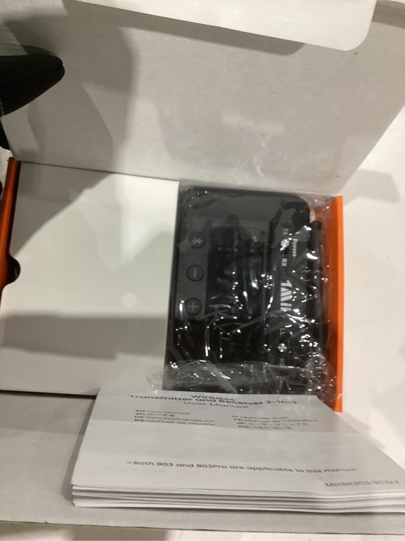 Condition photo showing New/Like New for 1Mii B03 Bluetooth 5.3 Transmitter Receiver for TV Home Stereo BT Headphones, aptX Low Latency/Adaptive/HD Bluetooth Audio Adapter, Splitter for Wired & Wireless, Optical RCA AUX 3.5mm Inputs/Outputs