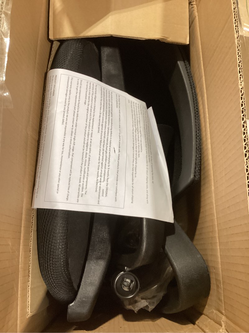 Condition photo showing Good Condition for BestOffice | Ergonomic Office Chair | Mid-Back Swivel Desk Chair | Breathable Backrest & Lumbar Support | Adjustable Height | Sponge Seat | Rolling Wheels | Dark Black | for Adults & Women Dark Black pack of 1