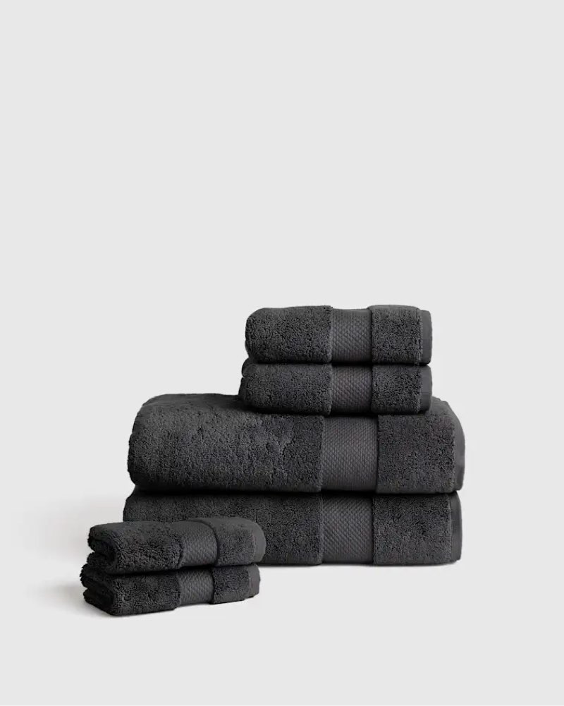 turkish ultra plush bath towel bundle black