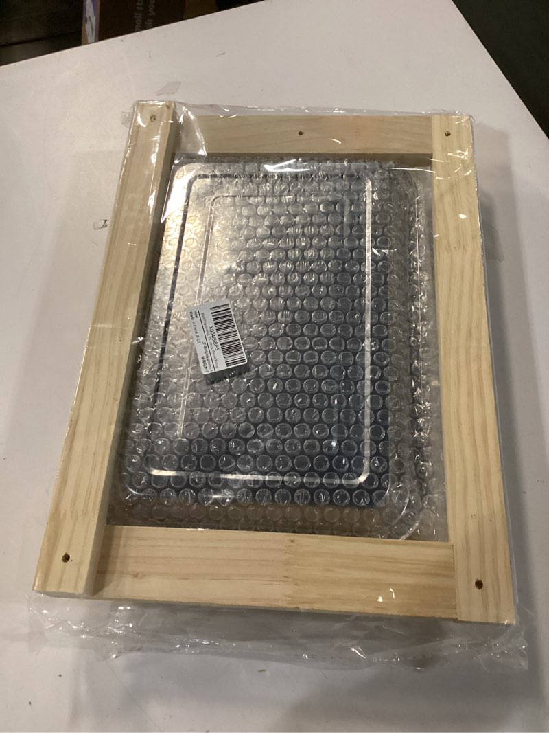 Condition photo showing New/Like New for Bird Playground, Parrot Perch Stand, Natural Wood Bird Play Stands for Cockatiel Wood Perch Gym Playpen Ladder with Removable Tray and 2 Stainless Steel Cups, Bird Cage Accessories, Parrot Swing