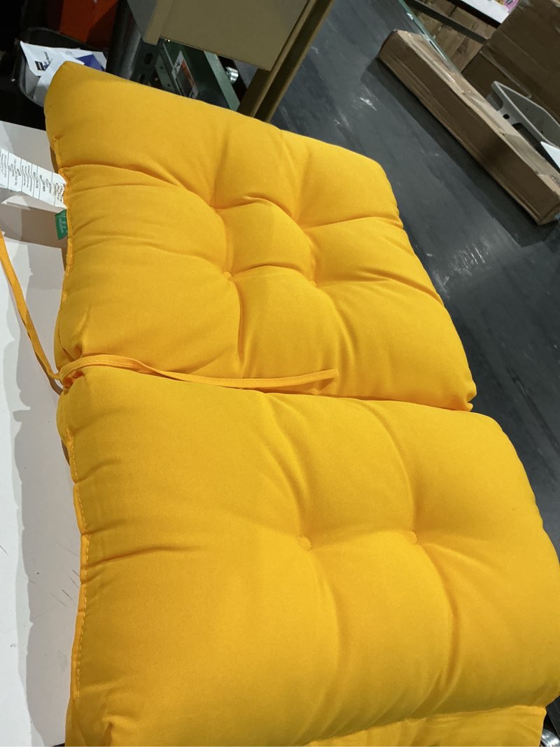 Condition photo showing Good Condition for outdoor high back chair cushions tufted adirondack chair cushions for garden rocking chair,yellow