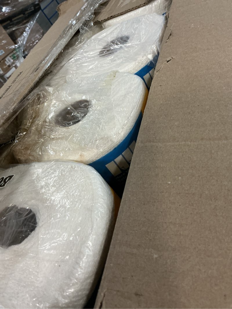 Condition photo showing New/Like New for Bounty Paper Towels Quick Size, White, 16 Family Rolls = 40 Regular Rolls Family 16 Rolls (107 Sheets each)