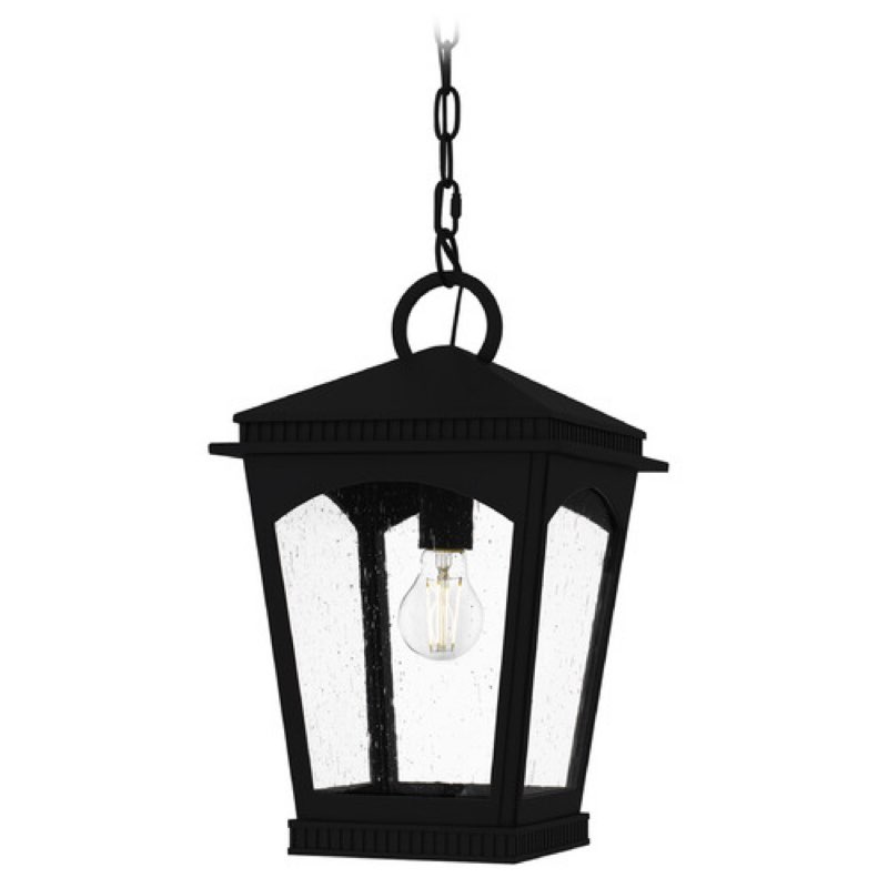 Quoizel Lighting Huck Earth Black Outdoor Hanging Light