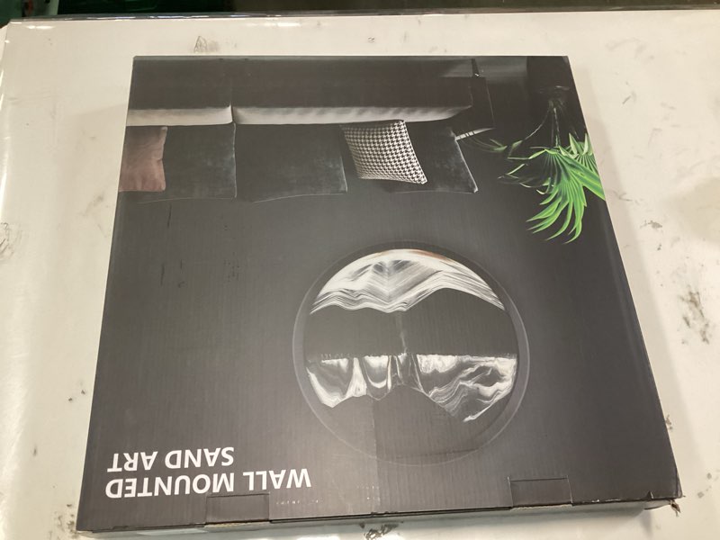 zsdszdzy sand art liquid motion, moving sand art décor, 3d wall mounted 360° rotate sculpture, wall 