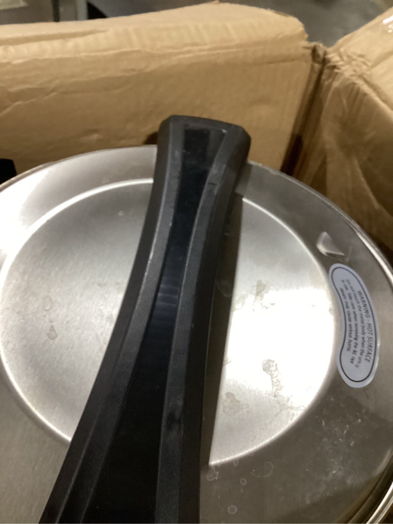 Condition photo showing Good Condition for 120 cup coffee urn, 18l/4.8gal large capacity stainless steel hot beverage dispenser, fast brew rapid extraction, commercial coffee maker for party buffet catering silver 120 cup