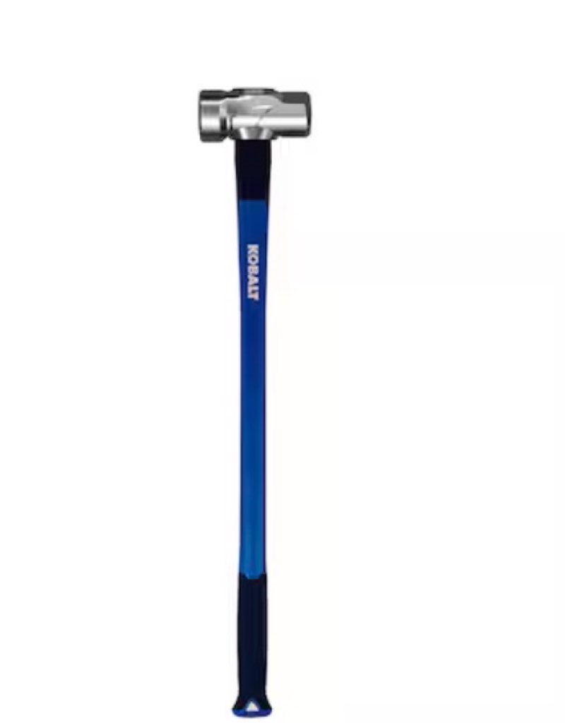 kobalt 8 -lb steel head fiberglass handle demolition sledge hammer