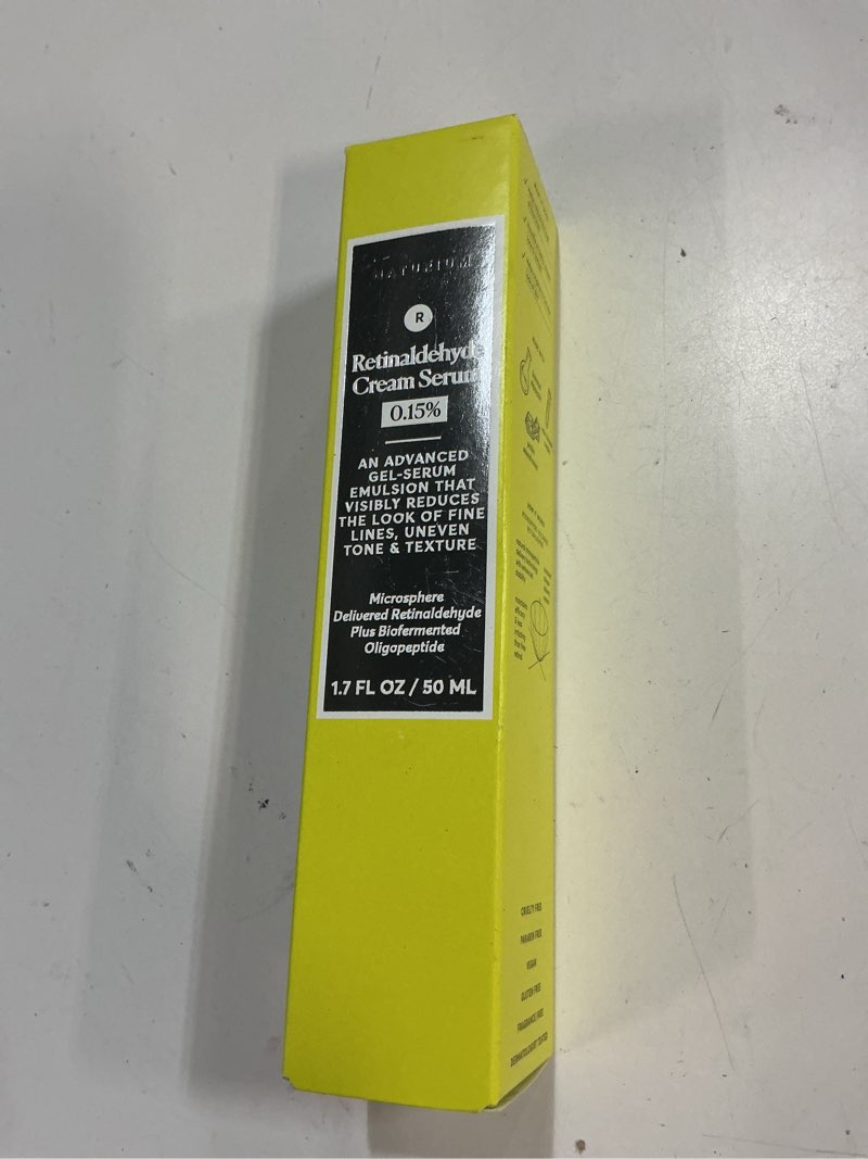 Condition photo showing New/Like New for Naturium Retinaldehyde Cream Serum 0.15%, Advanced Anti-Aging & Smoothing Potent Face & Skin Care, 1.7 oz 1.70 Fl Oz (0.15%)