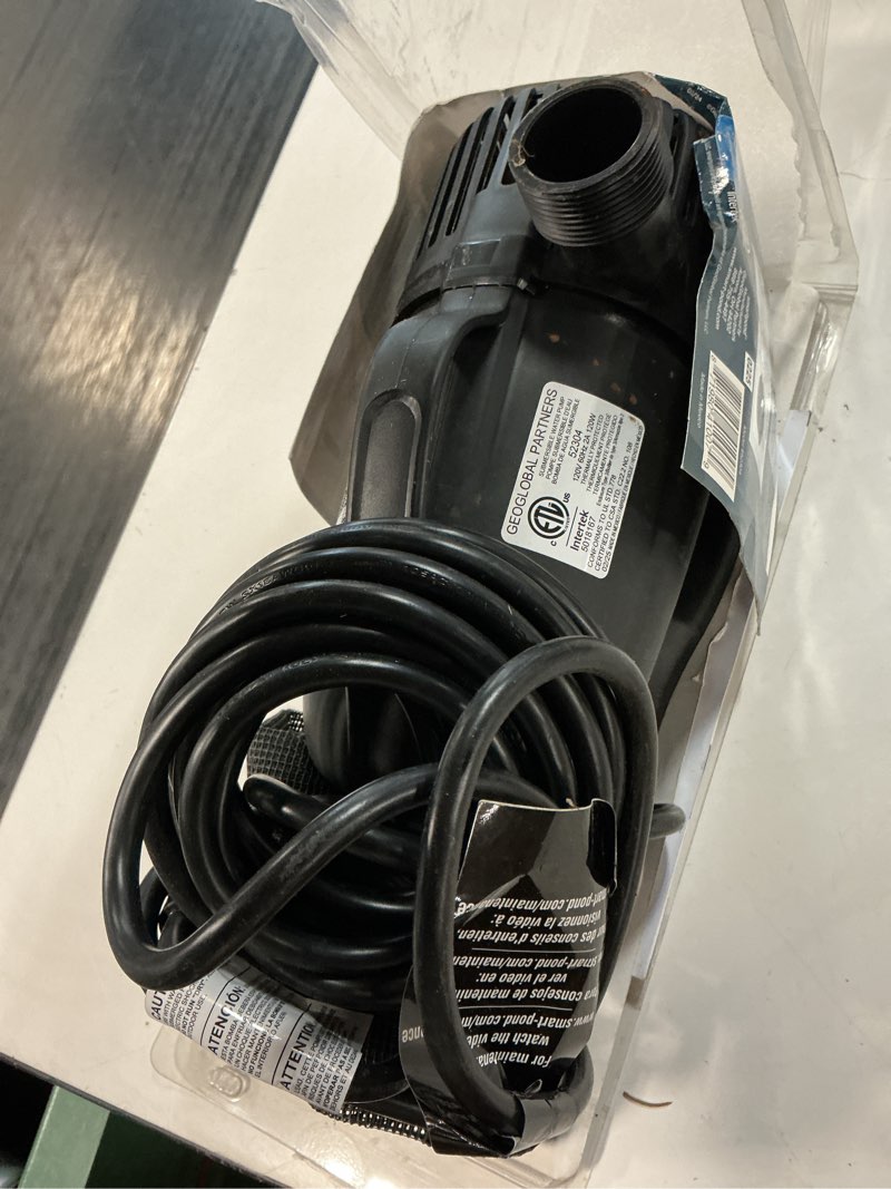 Condition photo showing As Is for smartpond 2000-gph submersible corded electric waterfall pump