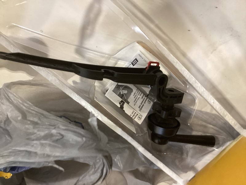 Condition photo showing Good Condition for korky strongarm toilet flush handle, simple matte black