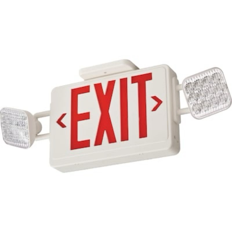 Lithonia Lighting Contractor Select ECRG 3.5 -Watt 120/277 -Volt LED White Hardwired Exit Light