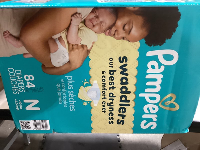 Condition photo showing Good Condition for Pampers Swaddlers Diapers Newborn - Size 0, 84 Count, Ultra Soft Disposable Baby Diapers