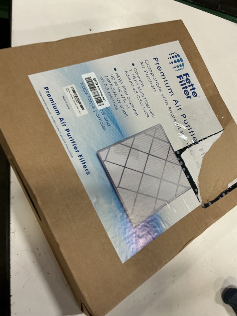 Condition photo showing New/Like New for fette filter - air purifier true hepa filter replacement compatible with shark air purifier 4 for model he400 he401 he401c he401np he402 he402c he405 ua415 part # he4fkbas he4fkpet he4fkpro 1qty he400 - pack of 1