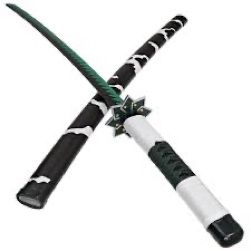 Demon Slayer Sword for Kids 31inch - Bamboo Blade with Belt and Sword Stand - Anime Sword Original Texture?Demon Slayer Katana for Cosplay Purpose