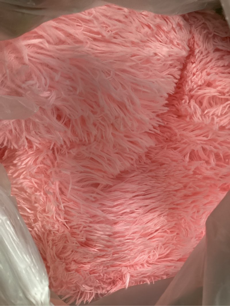 Condition photo showing Good Condition for Area Rugs 9x12 Living Room, Large Fluffy Pink Rugs for Bedroom, Fuzzy Shag Soft Non-Slip Carpet for Kids Girls and Boys Nursery Dorm Indoor Room Home Decor (9ft X 12ft, Pink) Pink 9' x 12' (Rectangular)