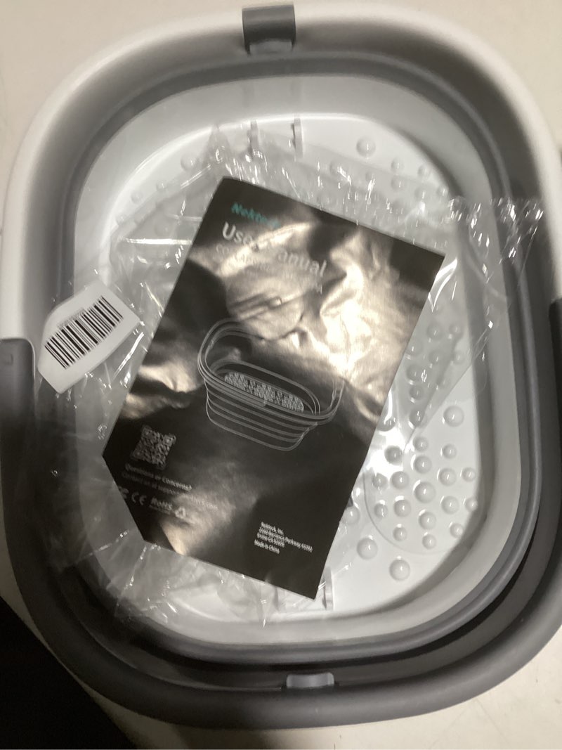 nekteck foot soaking tub collapsible bucket for foot bath soak tub, foot basin foot soaker with 138 
