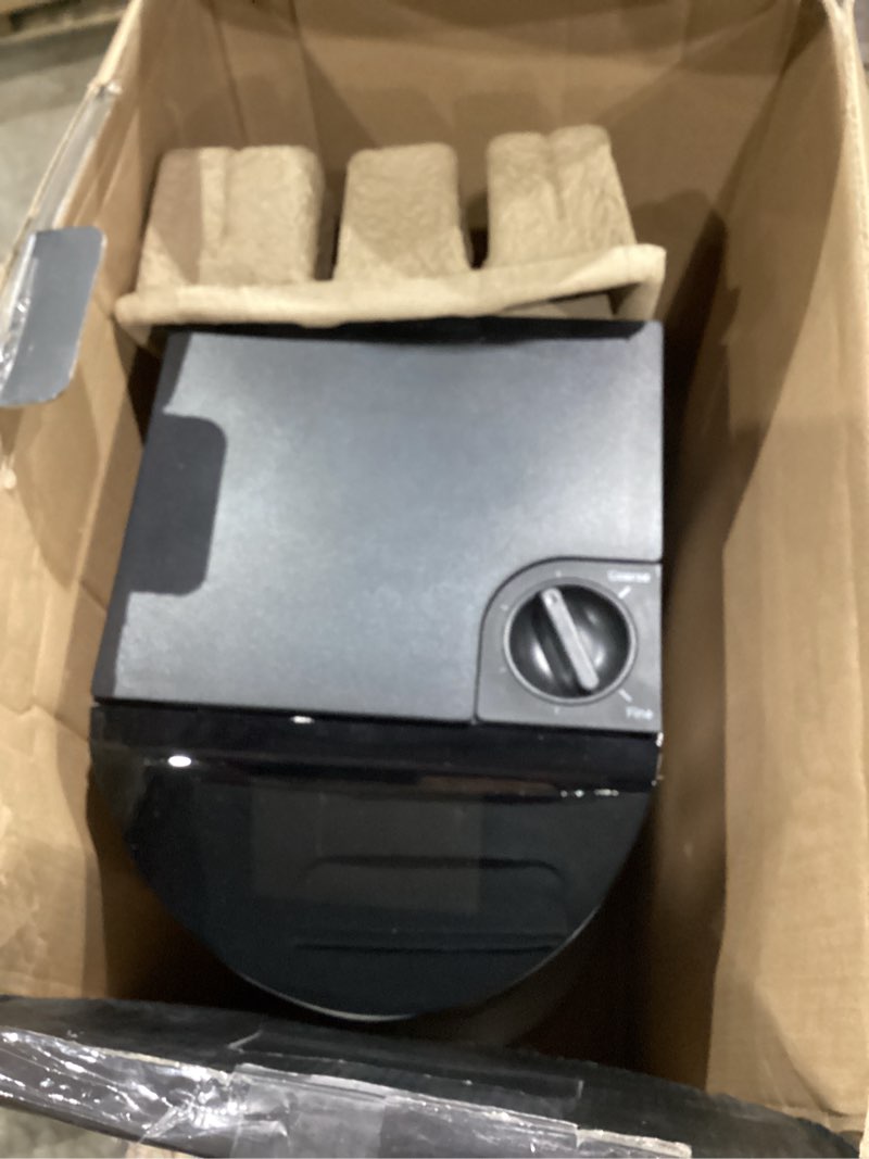 Condition photo showing As Is for ge profile smart grind & brew coffee maker w/podless single serve, 90oz water reservoir, 10 cup thermal carafe, voice control, adjustable burr grinder, sca certified, barista-quality, stainless steel