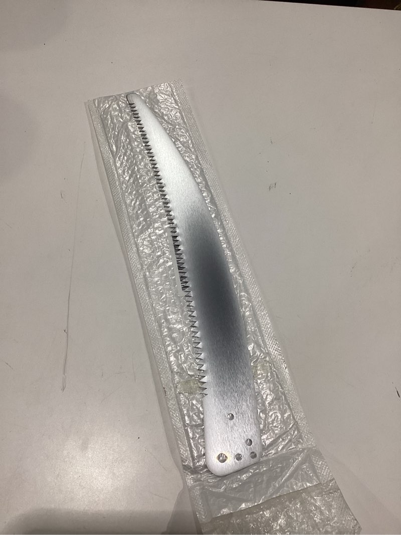 Condition photo showing New/Like New for pole saw blade replacement for fiskars pruning saws & tree pruners, 15 inch high-speed steel tree trimmer saw blade for extendable tree pruner garden branch cutting tool parts
