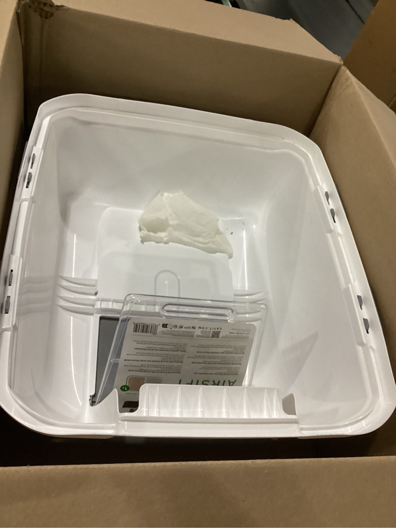 Condition photo showing Good Condition for Catit Airsift Jumbo Hooded Litter Pan, Warm Gray/White - Privacy and Easy Access for Cleaning - Ideal for Larger or Multiple Cat Households