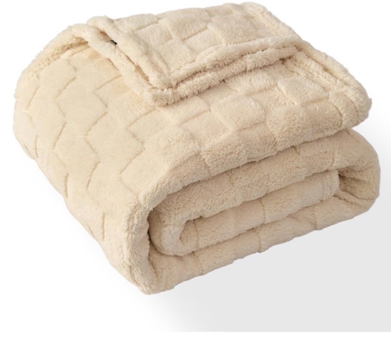 Queen Fleece Blanket for Couch - Super Soft Cozy Throw Blankets for Women,3D Checkered Striped Lightweight Blanket for Girls,All Seasons Flannel Blanket?Bed Home Decor?90x90 Inches