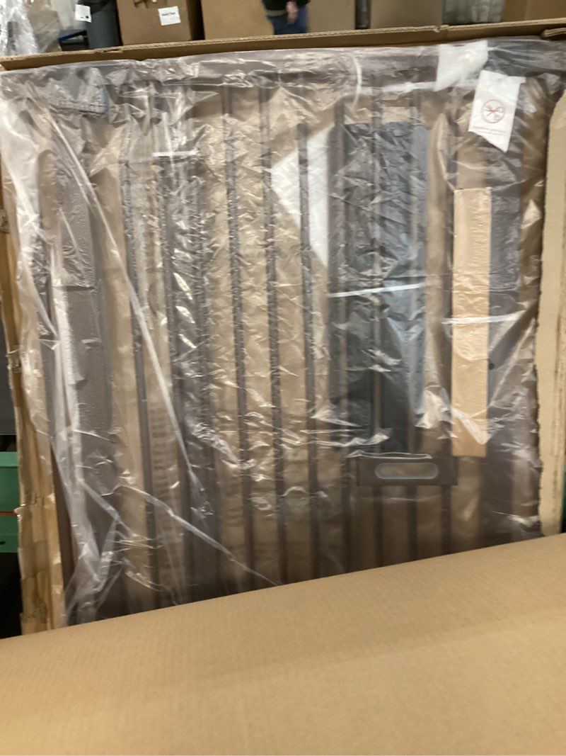 Condition photo showing Good Condition for 55.1" Extra Tall Dog Gate for StairsDoorways, Cat Gate Indoor for Doorways/Hallways/Kitchen, 30.1-33.8"" Wide Include 4.13" Extension Kits, No Drilling Auto Close High Pressure Mounted, Brown Brown 55.1"Tall, 30.1-33.8"/76.5-86CM
