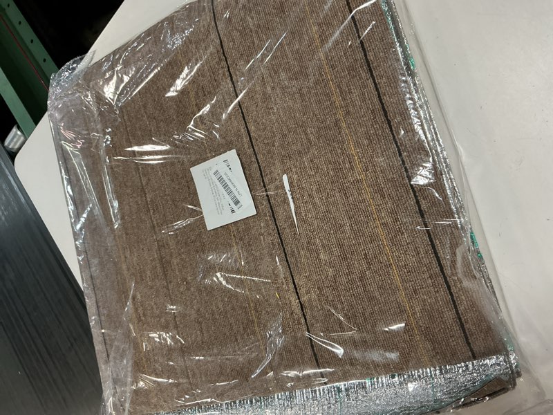 Condition photo showing Good Condition for 20"x20" peel and stick carpet tiles, 10-pack (26.9sq ft) with non-slip padding, self-adhesive floor squares for kitchen, bedroom, office indoor outdoor use (pd-5)