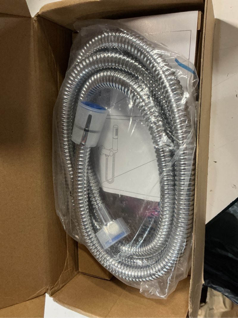 Condition photo showing New/Like New for chrome handheld shower head brass 2 function high pressure hand shower wand 7 inch high flow hand held shower head sprayer with 59 inch hose and bracket