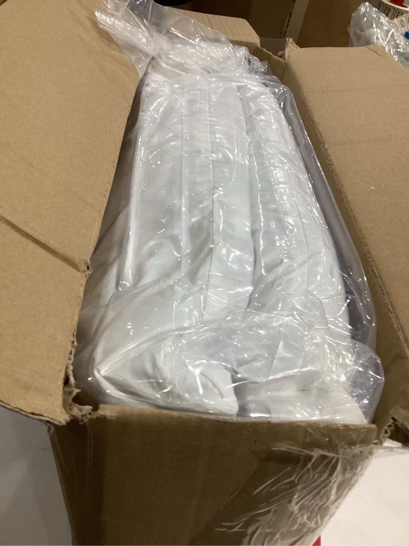 Condition photo showing New/Like New for JA COMFORTS 12×20 Premium Goose Down Feather Throw Pillow Inserts(Set of 2)-5% Down Filling,High Filling Weight,250 TC Cotton Cover, Square, White 12×20 (2 Pack)